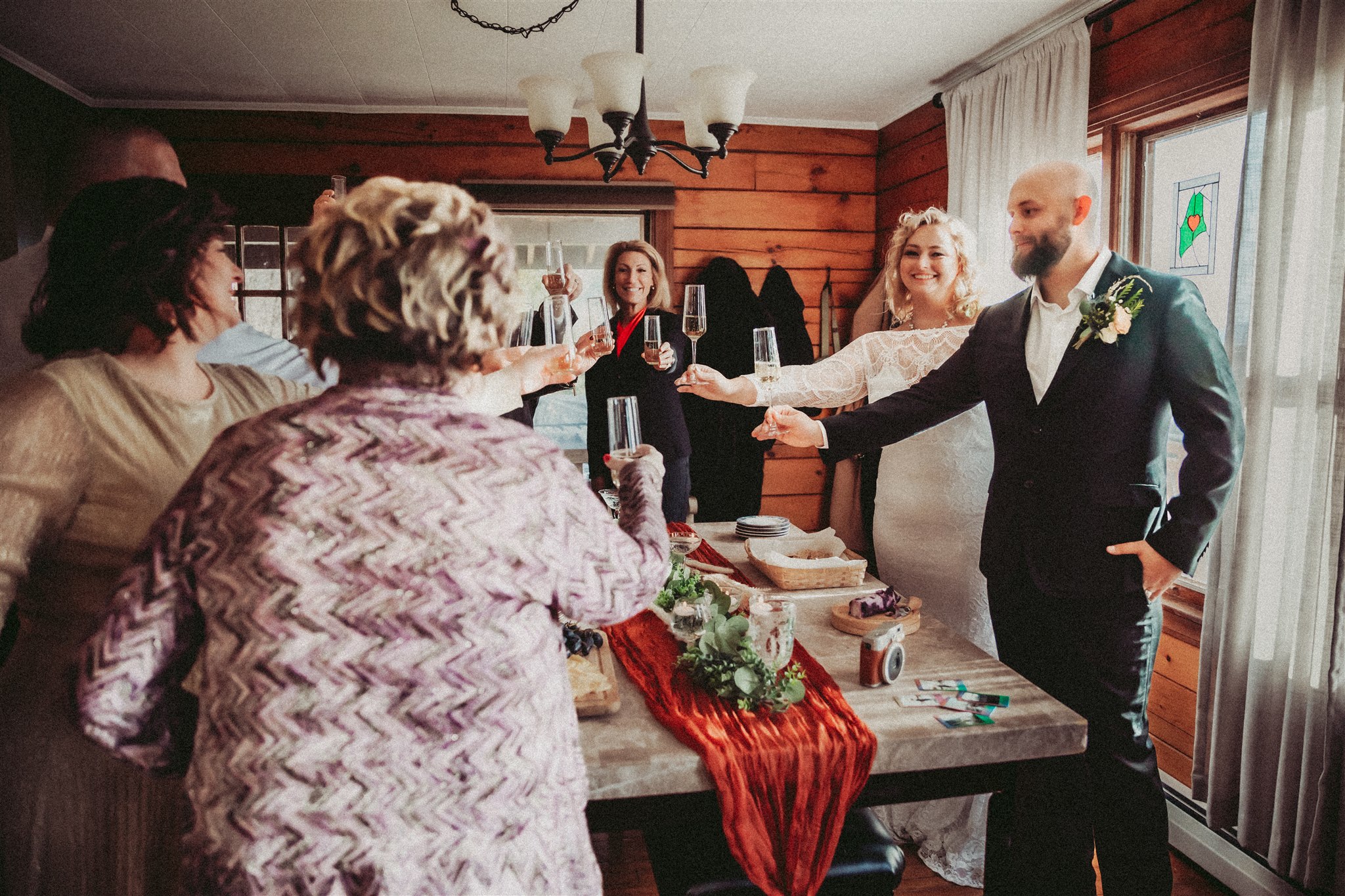A toast to a newly wed couple